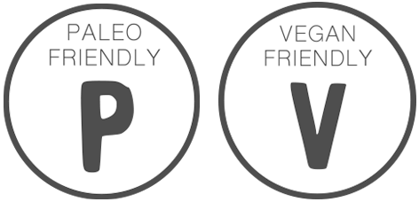 Paleo Friendly and Vegan Friendly Badges